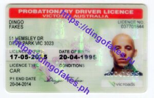VICTORIA AUSTRALIA PROBATIONARY DRIVER LICENCE(VIC-R-P)